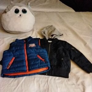 H&M Navy and Gray Jacket